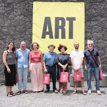 Alumnado del V Campus de Escultura de Lanzarote en San Bartolomé